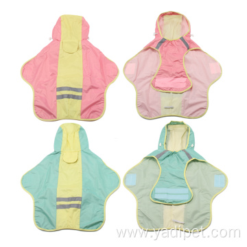 Dog Clothes Reflective Rain Dog Polyester Raincoat